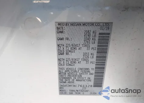 2019 Nissan Rogue S from USA, damaged, VIN 5N1AT2MT3KC761128